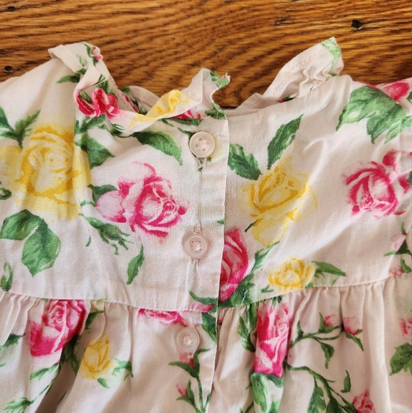 EUC Janie and Jack Floral Flutter Sleeve Top 12-18 months girl - Picture 6 of 7